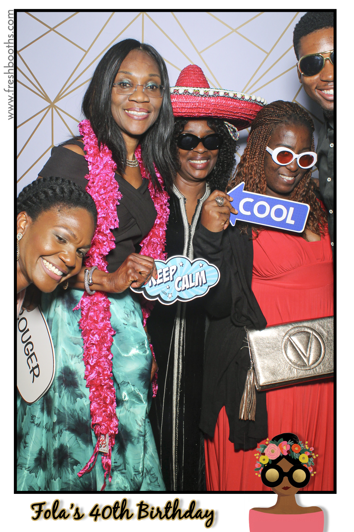 Fola's 40th Birthday Party - Selfie Mirror | View more photos from the event at gallery.freshbooths.com/u/FreshBooths/Folas-40th-Birthday-Party-Selfie-Mirror