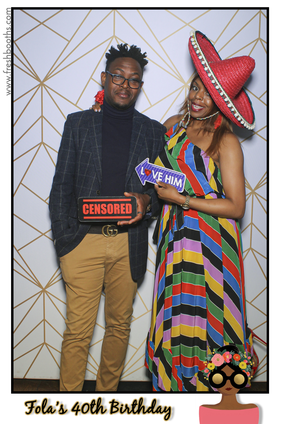 Fola's 40th Birthday Party - Selfie Mirror | View more photos from the event at gallery.freshbooths.com/u/FreshBooths/Folas-40th-Birthday-Party-Selfie-Mirror
