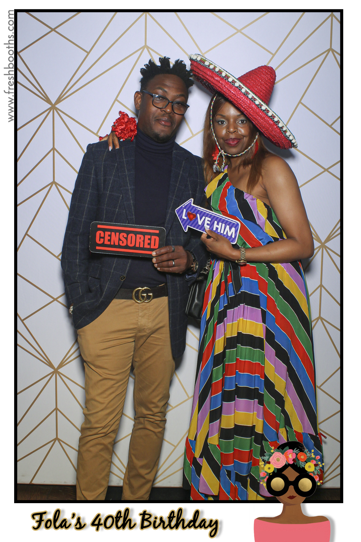 Fola's 40th Birthday Party - Selfie Mirror | View more photos from the event at gallery.freshbooths.com/u/FreshBooths/Folas-40th-Birthday-Party-Selfie-Mirror