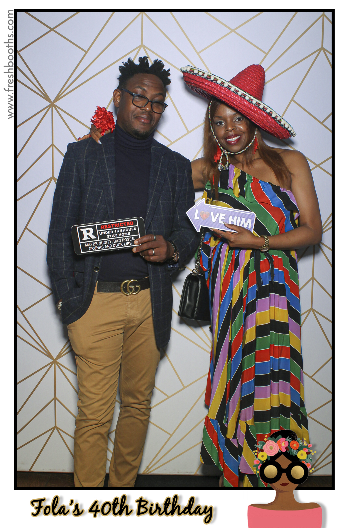 Fola's 40th Birthday Party - Selfie Mirror | View more photos from the event at gallery.freshbooths.com/u/FreshBooths/Folas-40th-Birthday-Party-Selfie-Mirror