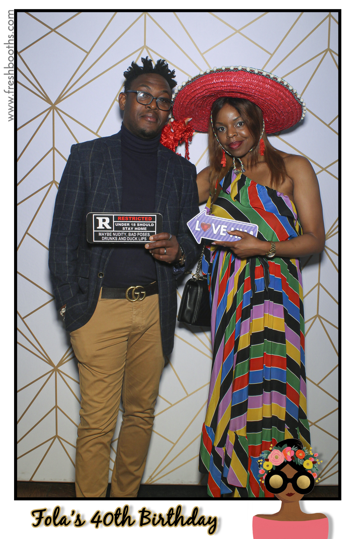 Fola's 40th Birthday Party - Selfie Mirror | View more photos from the event at gallery.freshbooths.com/u/FreshBooths/Folas-40th-Birthday-Party-Selfie-Mirror