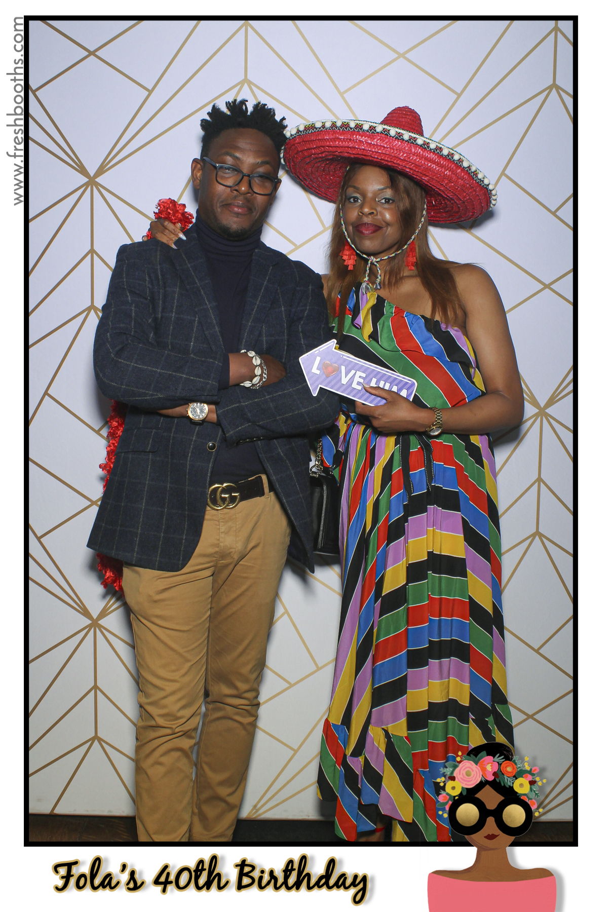 Fola's 40th Birthday Party - Selfie Mirror | View more photos from the event at gallery.freshbooths.com/u/FreshBooths/Folas-40th-Birthday-Party-Selfie-Mirror