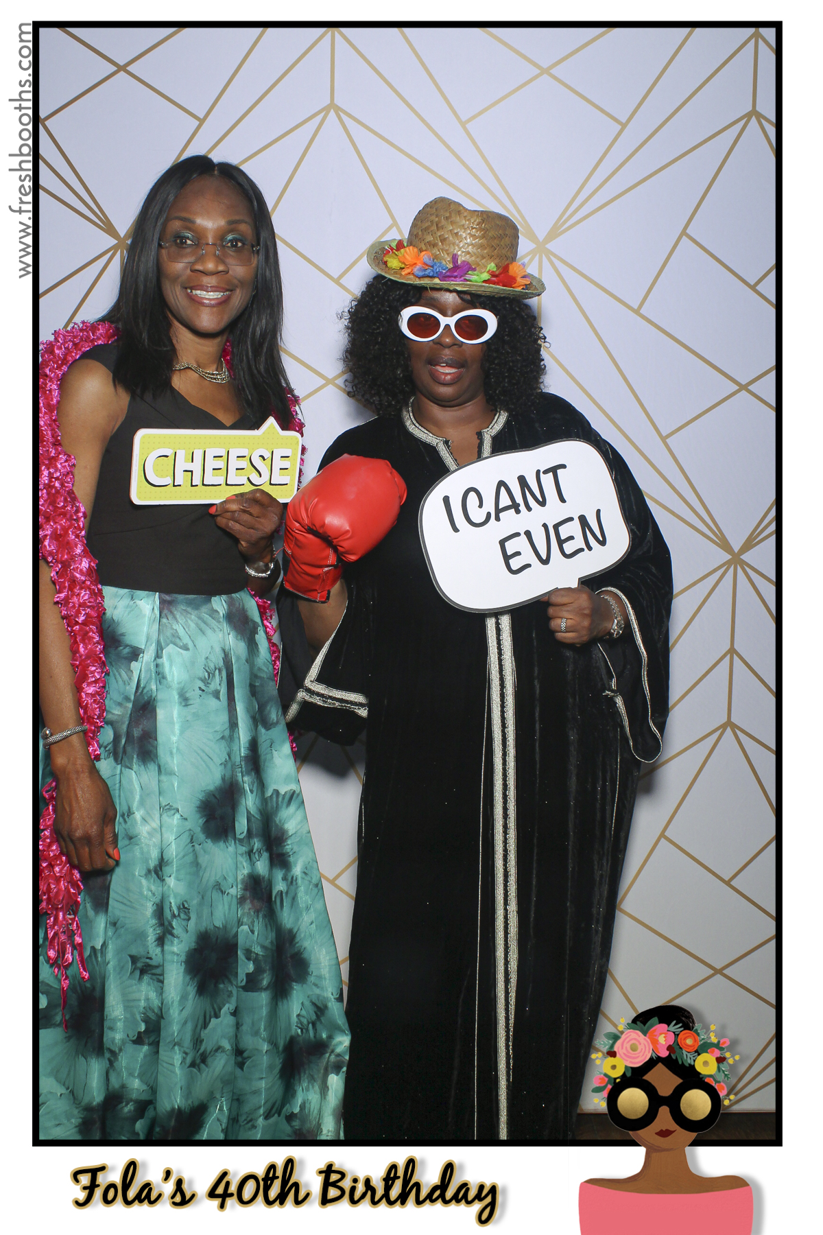Fola's 40th Birthday Party - Selfie Mirror | View more photos from the event at gallery.freshbooths.com/u/FreshBooths/Folas-40th-Birthday-Party-Selfie-Mirror