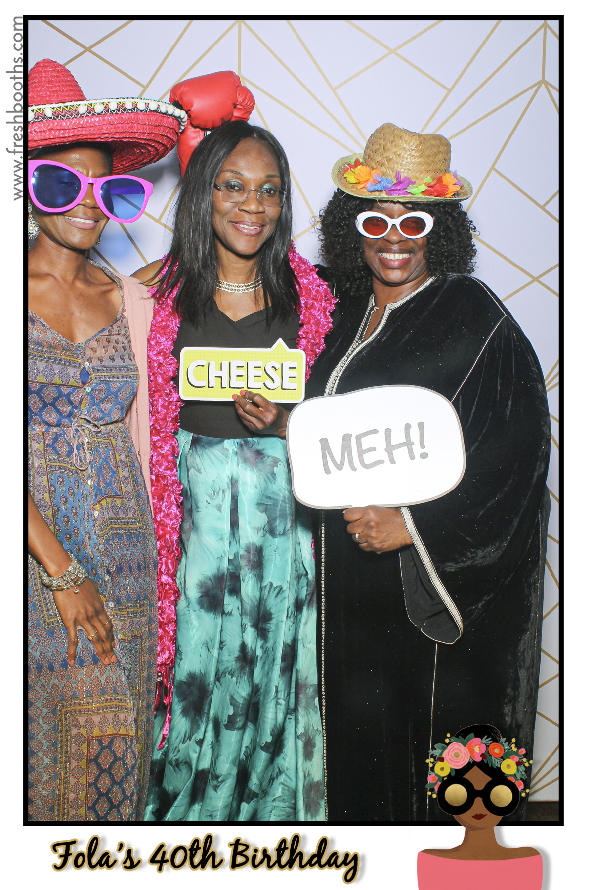 Fola's 40th Birthday Party - Selfie Mirror | View more photos from the event at gallery.freshbooths.com/u/FreshBooths/Folas-40th-Birthday-Party-Selfie-Mirror