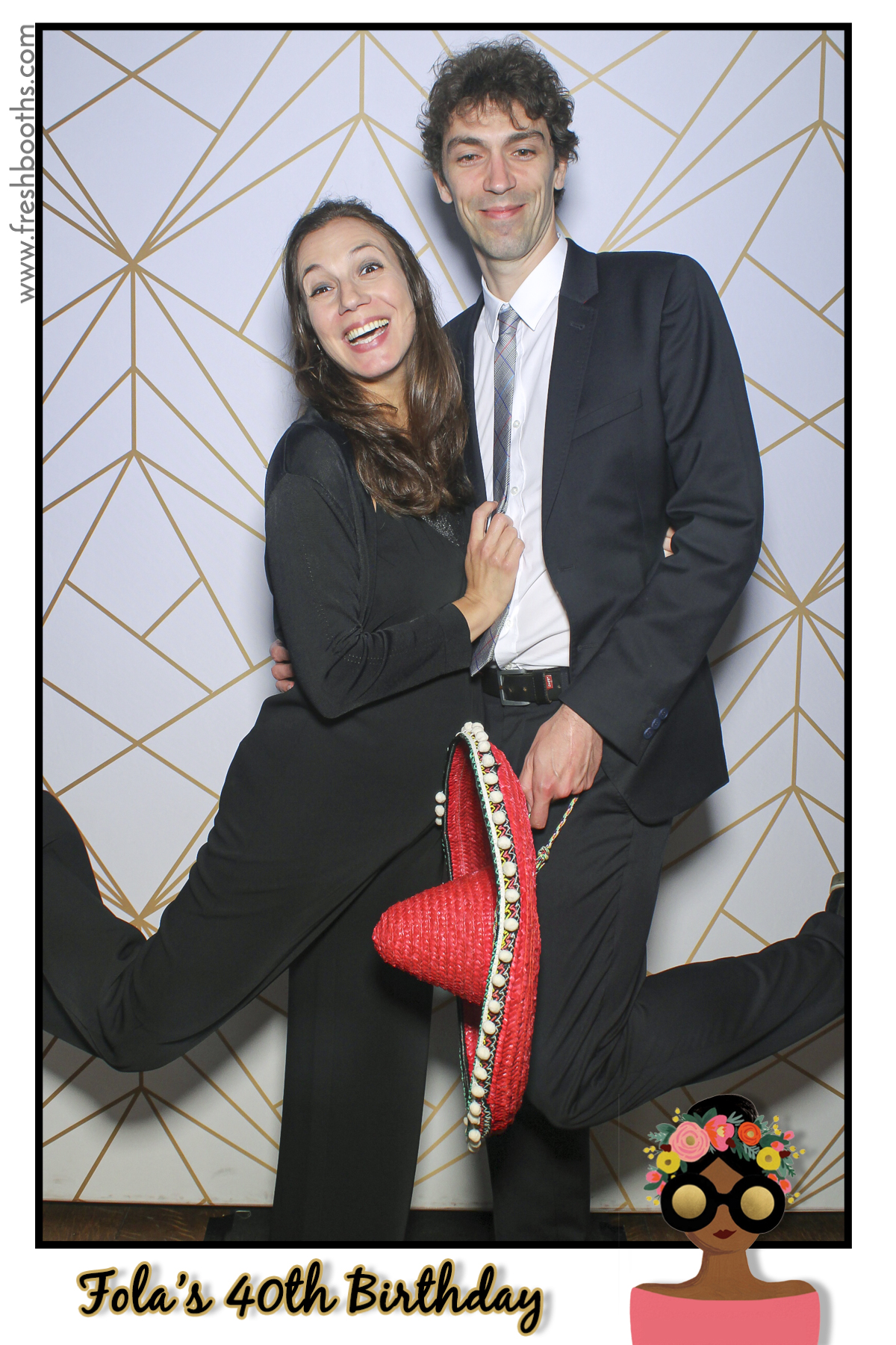 Fola's 40th Birthday Party - Selfie Mirror | View more photos from the event at gallery.freshbooths.com/u/FreshBooths/Folas-40th-Birthday-Party-Selfie-Mirror