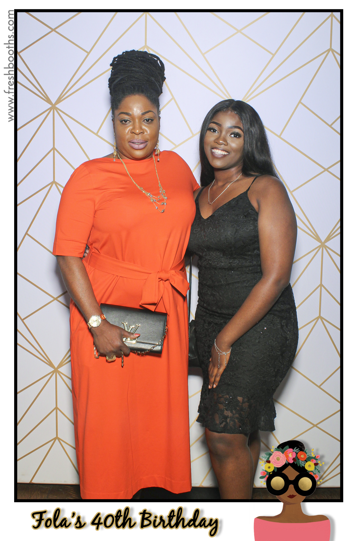 Fola's 40th Birthday Party - Selfie Mirror | View more photos from the event at gallery.freshbooths.com/u/FreshBooths/Folas-40th-Birthday-Party-Selfie-Mirror