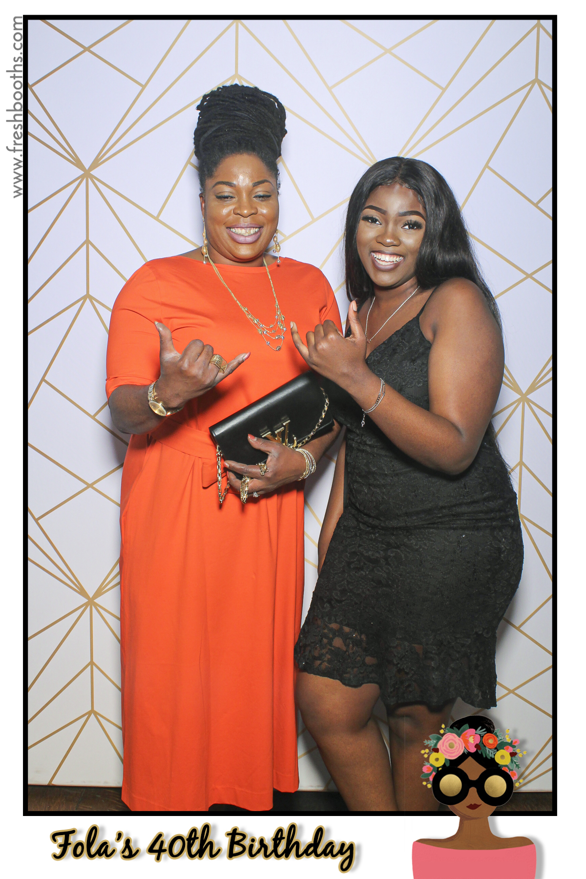 Fola's 40th Birthday Party - Selfie Mirror | View more photos from the event at gallery.freshbooths.com/u/FreshBooths/Folas-40th-Birthday-Party-Selfie-Mirror