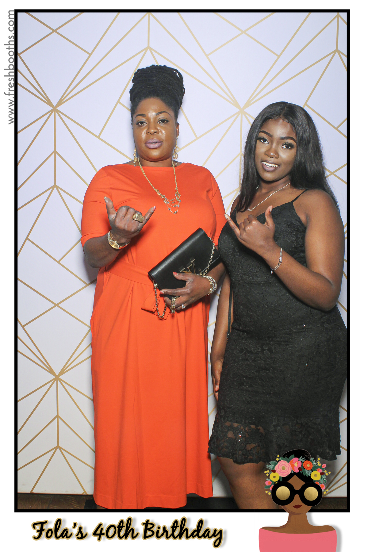 Fola's 40th Birthday Party - Selfie Mirror | View more photos from the event at gallery.freshbooths.com/u/FreshBooths/Folas-40th-Birthday-Party-Selfie-Mirror