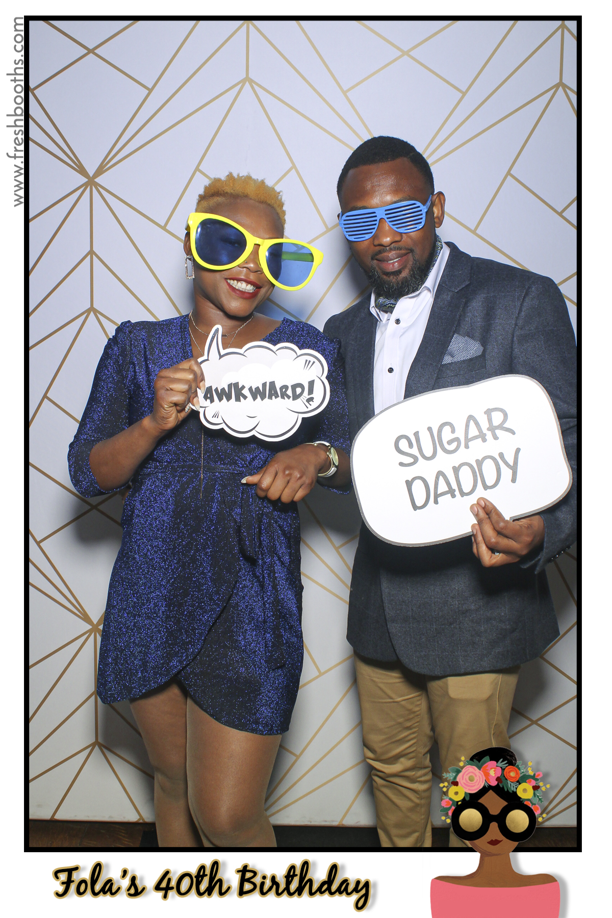 Fola's 40th Birthday Party - Selfie Mirror | View more photos from the event at gallery.freshbooths.com/u/FreshBooths/Folas-40th-Birthday-Party-Selfie-Mirror