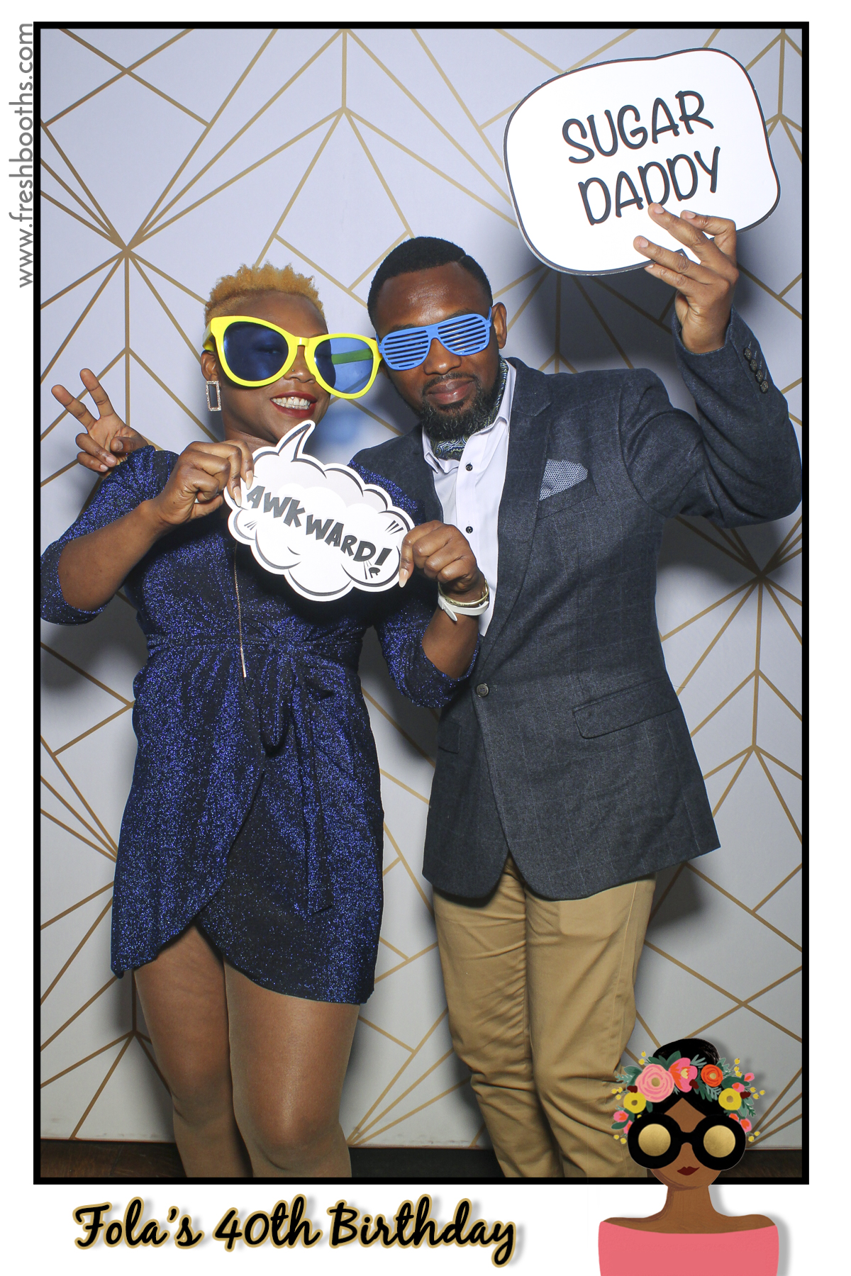 Fola's 40th Birthday Party - Selfie Mirror | View more photos from the event at gallery.freshbooths.com/u/FreshBooths/Folas-40th-Birthday-Party-Selfie-Mirror