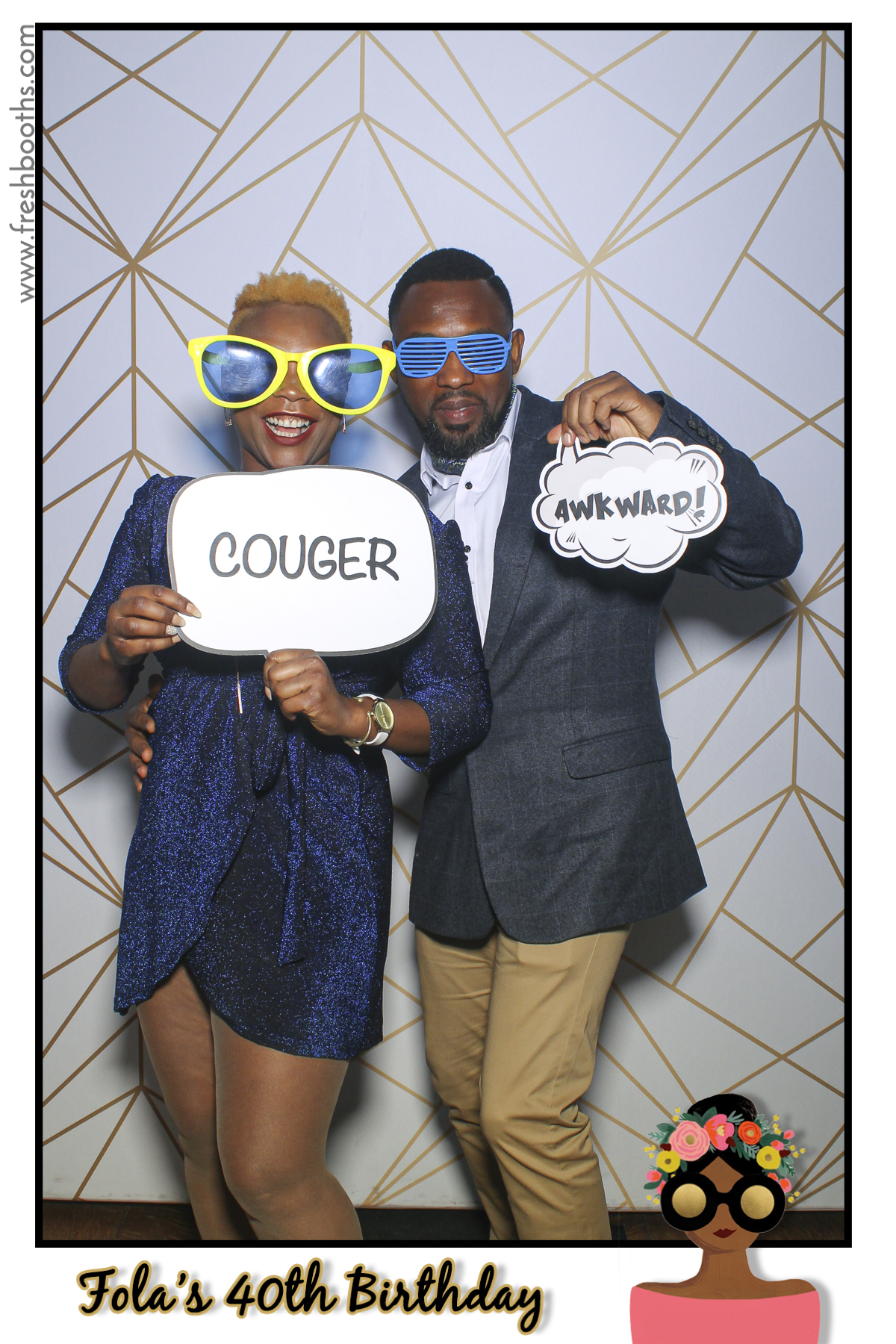 Fola's 40th Birthday Party - Selfie Mirror | View more photos from the event at gallery.freshbooths.com/u/FreshBooths/Folas-40th-Birthday-Party-Selfie-Mirror