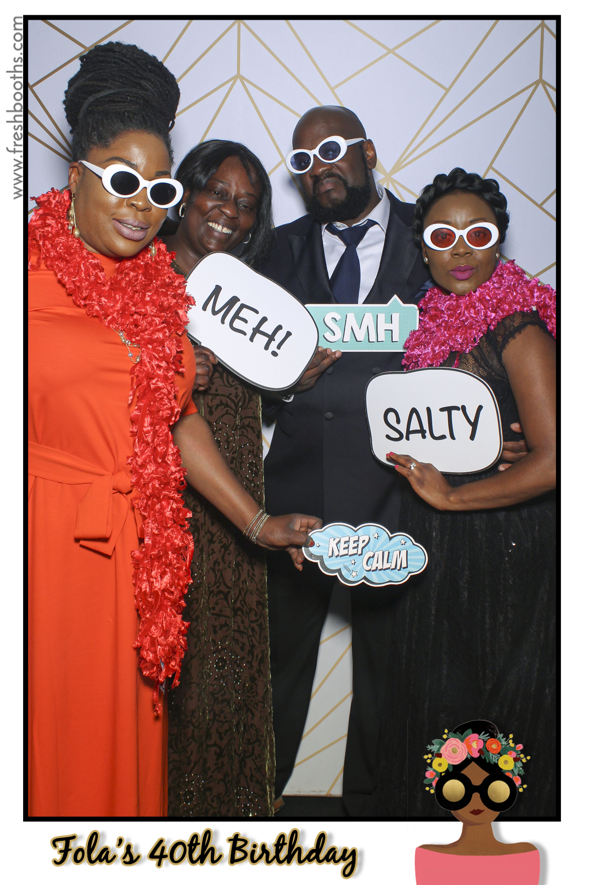 Fola's 40th Birthday Party - Selfie Mirror | View more photos from the event at gallery.freshbooths.com/u/FreshBooths/Folas-40th-Birthday-Party-Selfie-Mirror