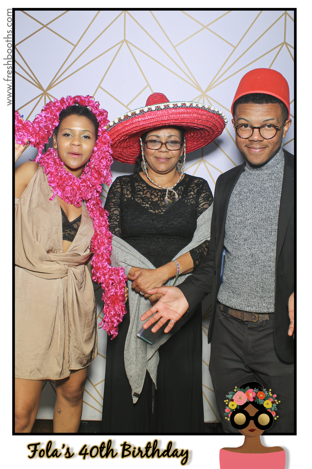 Fola's 40th Birthday Party - Selfie Mirror | View more photos from the event at gallery.freshbooths.com/u/FreshBooths/Folas-40th-Birthday-Party-Selfie-Mirror