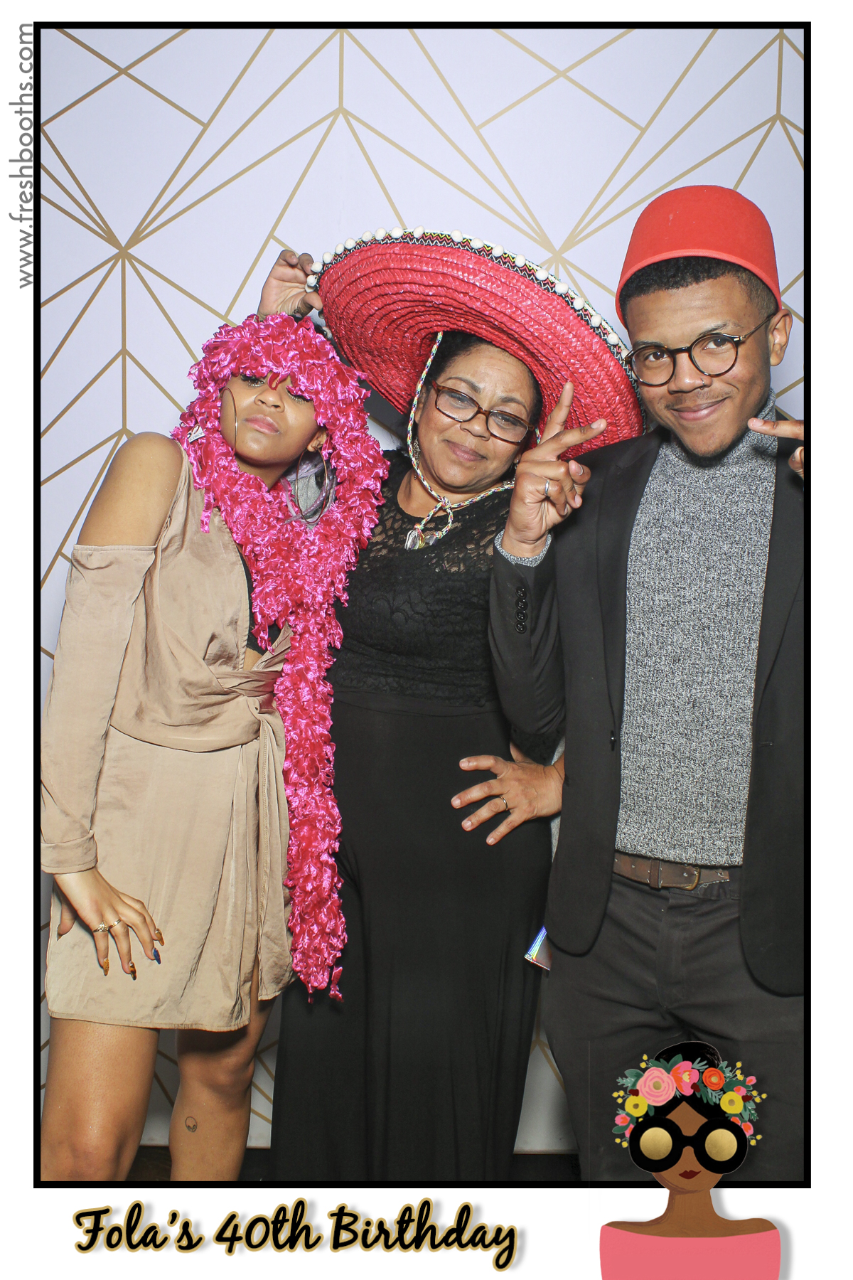 Fola's 40th Birthday Party - Selfie Mirror | View more photos from the event at gallery.freshbooths.com/u/FreshBooths/Folas-40th-Birthday-Party-Selfie-Mirror