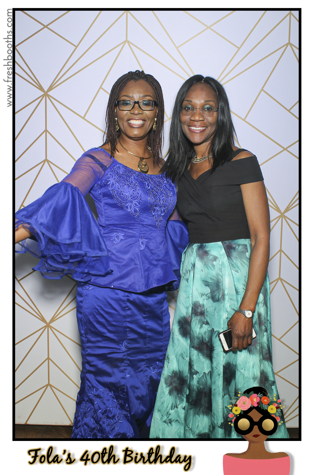 Fola's 40th Birthday Party - Selfie Mirror | View more photos from the event at gallery.freshbooths.com/u/FreshBooths/Folas-40th-Birthday-Party-Selfie-Mirror