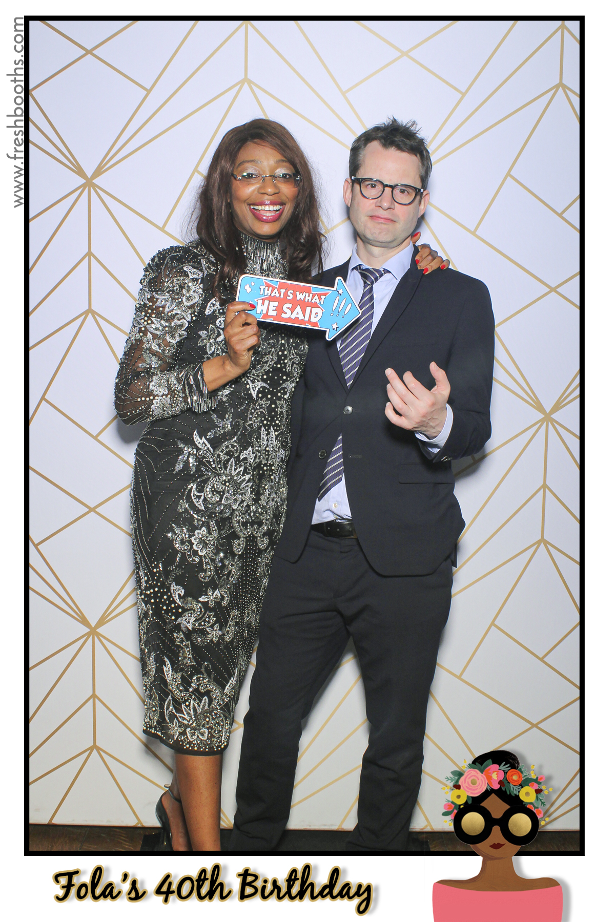 Fola's 40th Birthday Party - Selfie Mirror | View more photos from the event at gallery.freshbooths.com/u/FreshBooths/Folas-40th-Birthday-Party-Selfie-Mirror