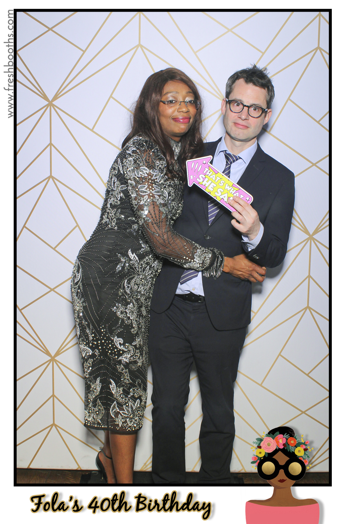 Fola's 40th Birthday Party - Selfie Mirror | View more photos from the event at gallery.freshbooths.com/u/FreshBooths/Folas-40th-Birthday-Party-Selfie-Mirror