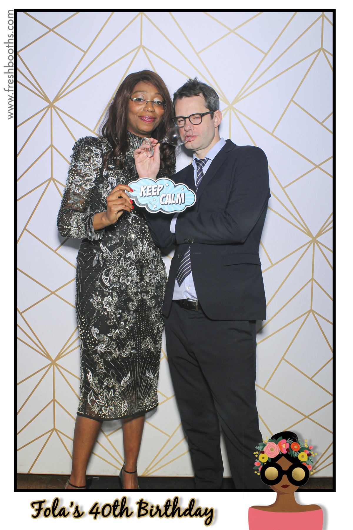 Fola's 40th Birthday Party - Selfie Mirror | View more photos from the event at gallery.freshbooths.com/u/FreshBooths/Folas-40th-Birthday-Party-Selfie-Mirror
