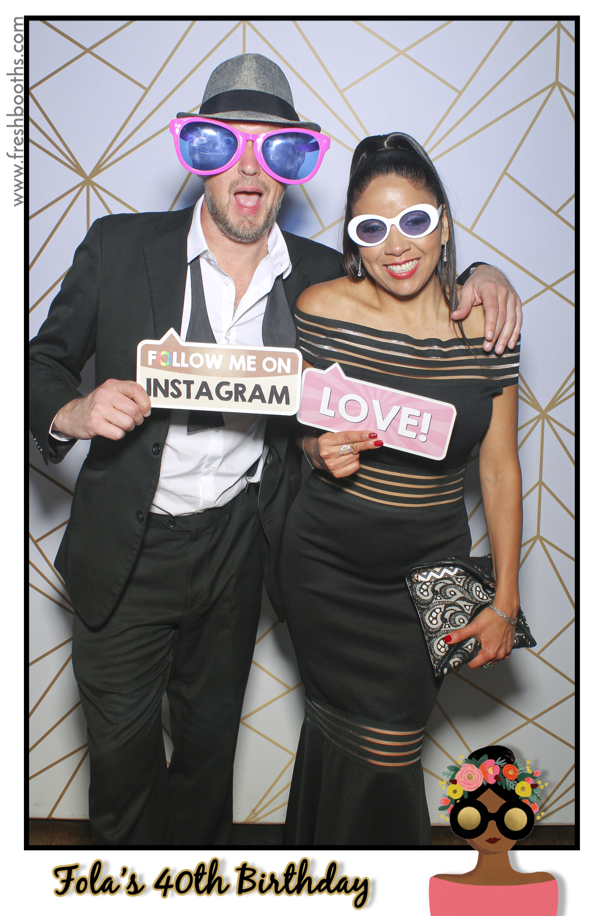 Fola's 40th Birthday Party - Selfie Mirror | View more photos from the event at gallery.freshbooths.com/u/FreshBooths/Folas-40th-Birthday-Party-Selfie-Mirror