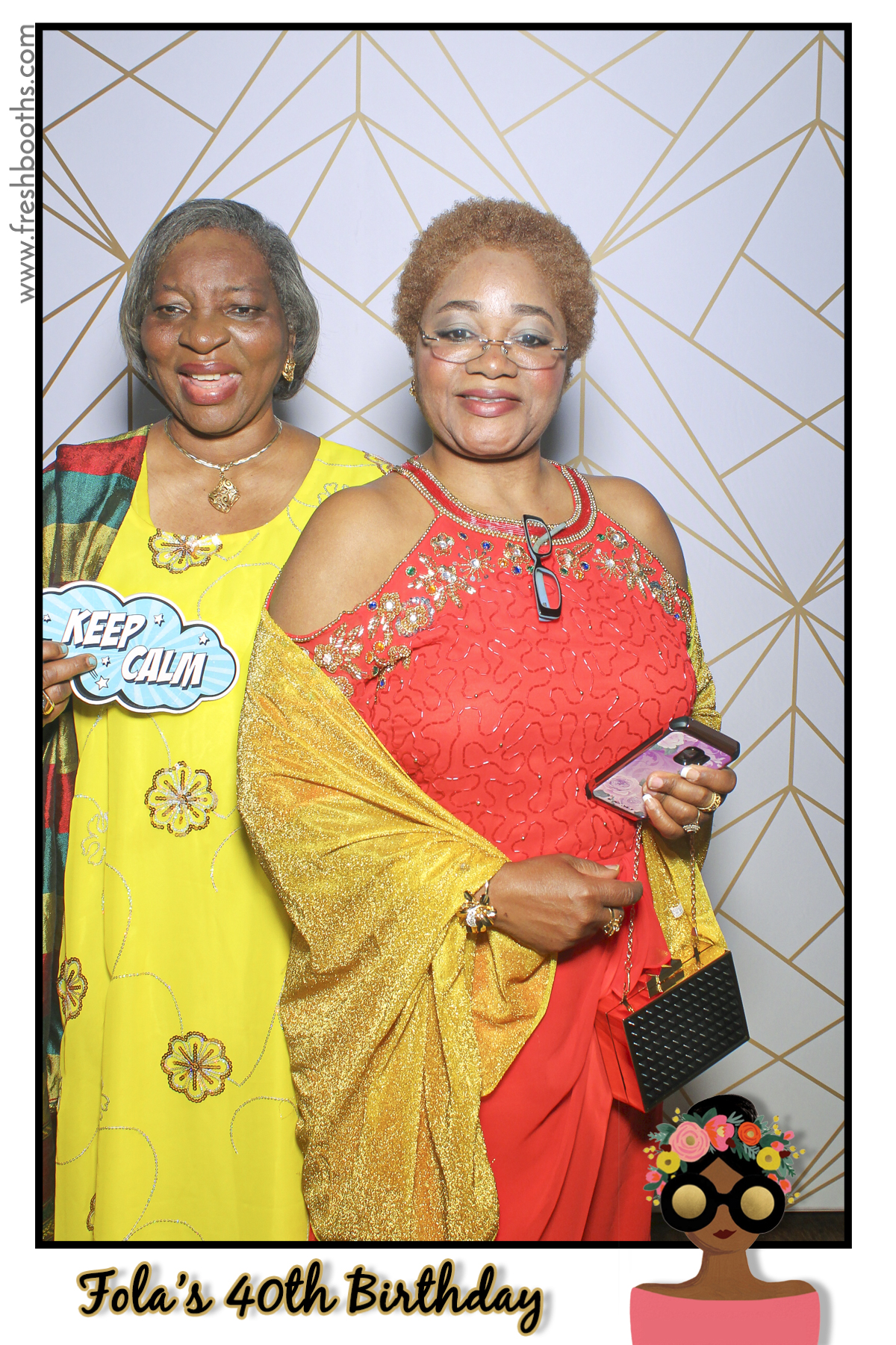 Fola's 40th Birthday Party - Selfie Mirror | View more photos from the event at gallery.freshbooths.com/u/FreshBooths/Folas-40th-Birthday-Party-Selfie-Mirror