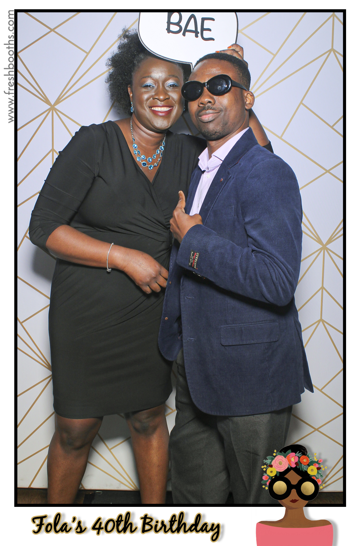 Fola's 40th Birthday Party - Selfie Mirror | View more photos from the event at gallery.freshbooths.com/u/FreshBooths/Folas-40th-Birthday-Party-Selfie-Mirror