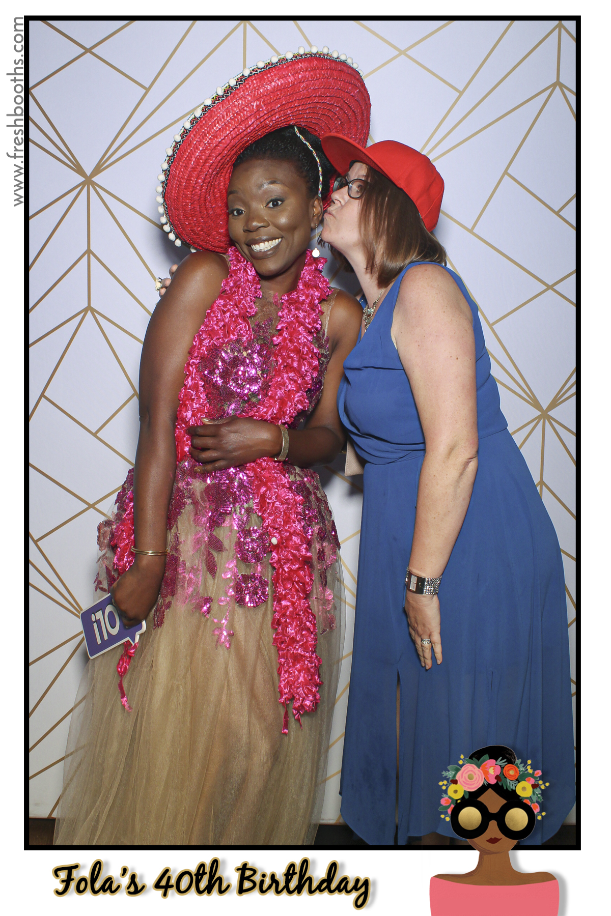 Fola's 40th Birthday Party - Selfie Mirror | View more photos from the event at gallery.freshbooths.com/u/FreshBooths/Folas-40th-Birthday-Party-Selfie-Mirror