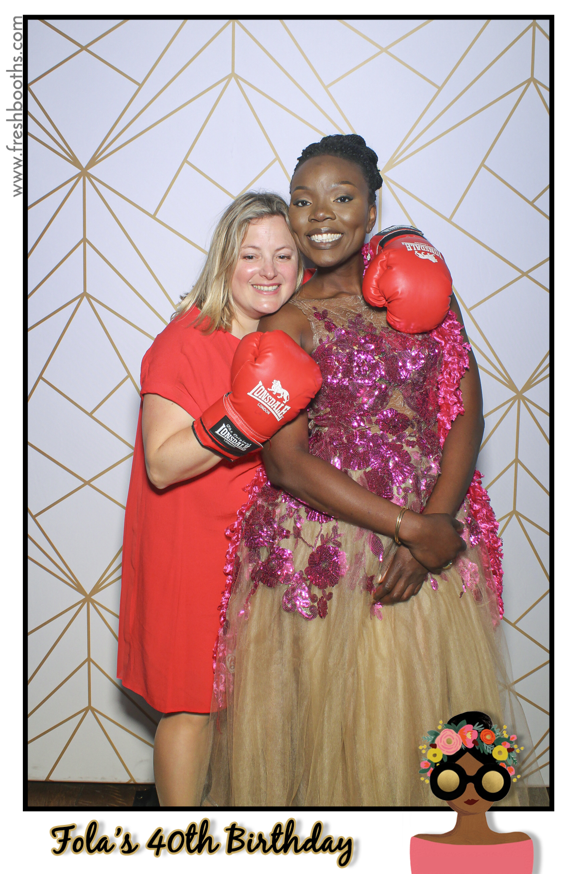 Fola's 40th Birthday Party - Selfie Mirror | View more photos from the event at gallery.freshbooths.com/u/FreshBooths/Folas-40th-Birthday-Party-Selfie-Mirror