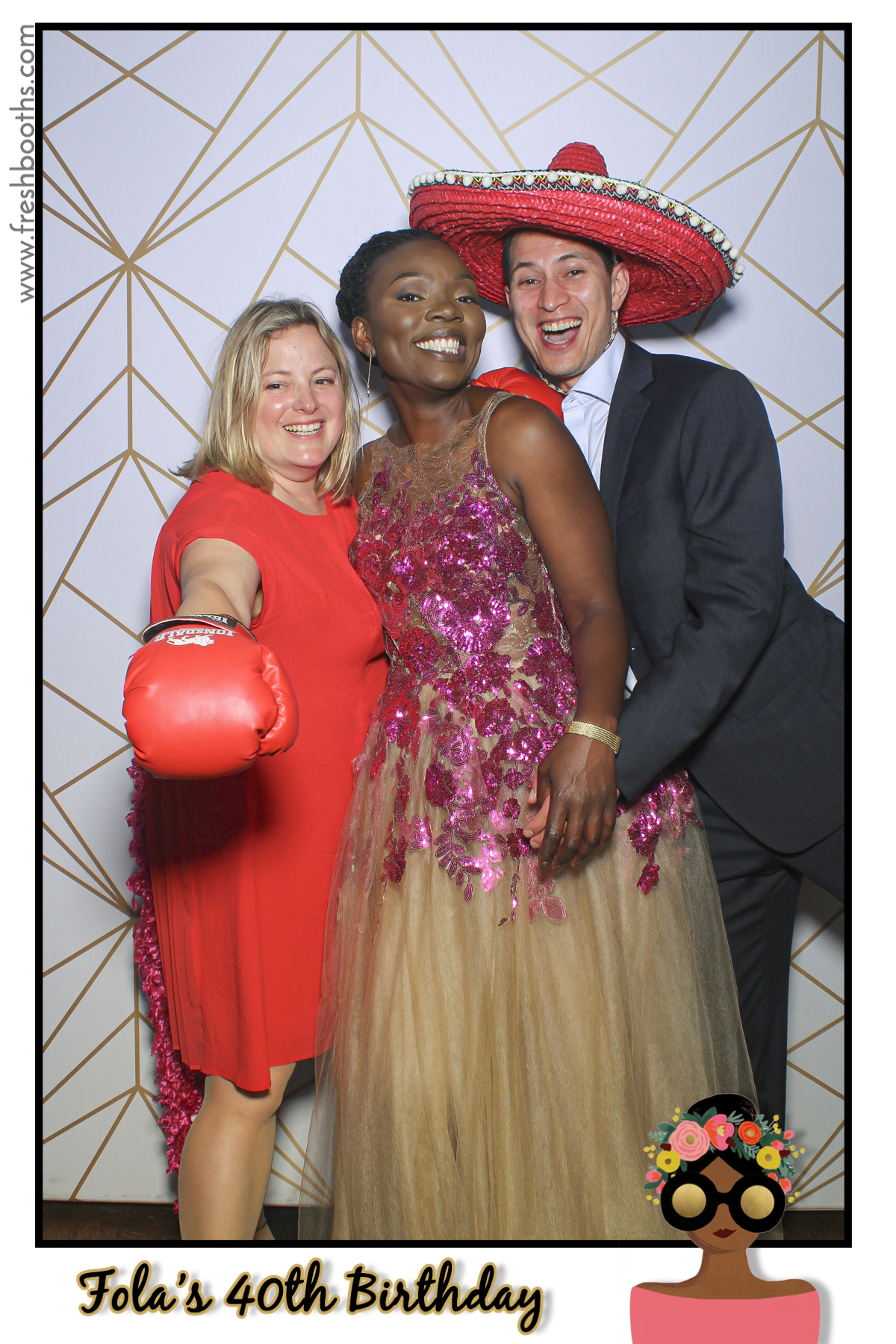 Fola's 40th Birthday Party - Selfie Mirror | View more photos from the event at gallery.freshbooths.com/u/FreshBooths/Folas-40th-Birthday-Party-Selfie-Mirror