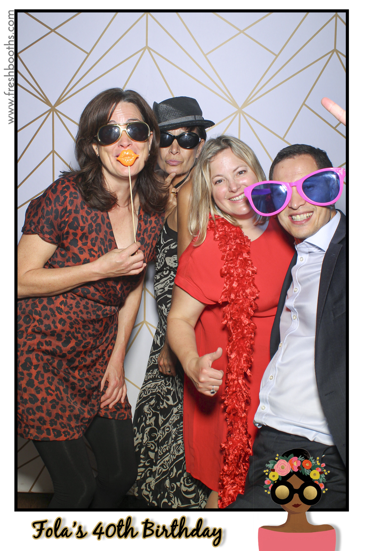 Fola's 40th Birthday Party - Selfie Mirror | View more photos from the event at gallery.freshbooths.com/u/FreshBooths/Folas-40th-Birthday-Party-Selfie-Mirror