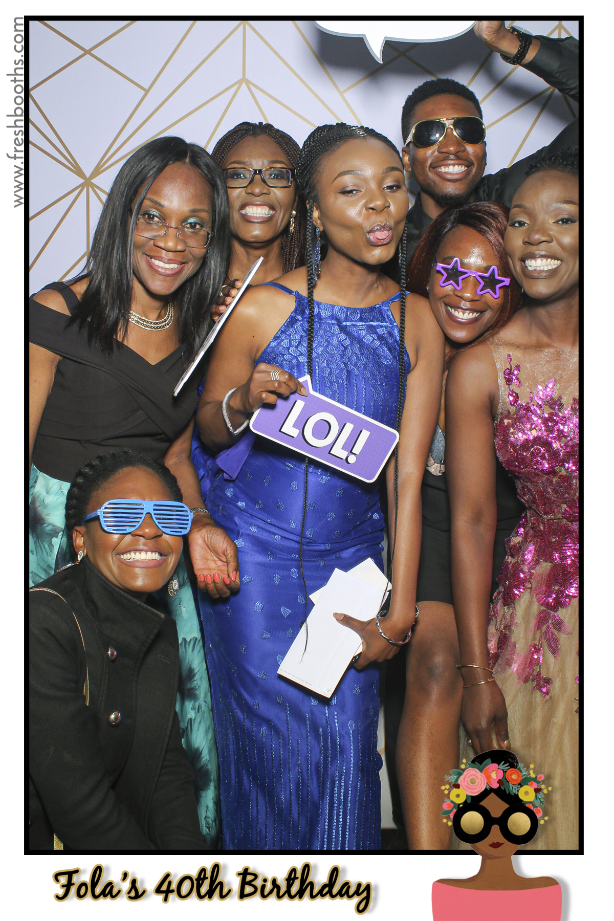 Fola's 40th Birthday Party - Selfie Mirror | View more photos from the event at gallery.freshbooths.com/u/FreshBooths/Folas-40th-Birthday-Party-Selfie-Mirror