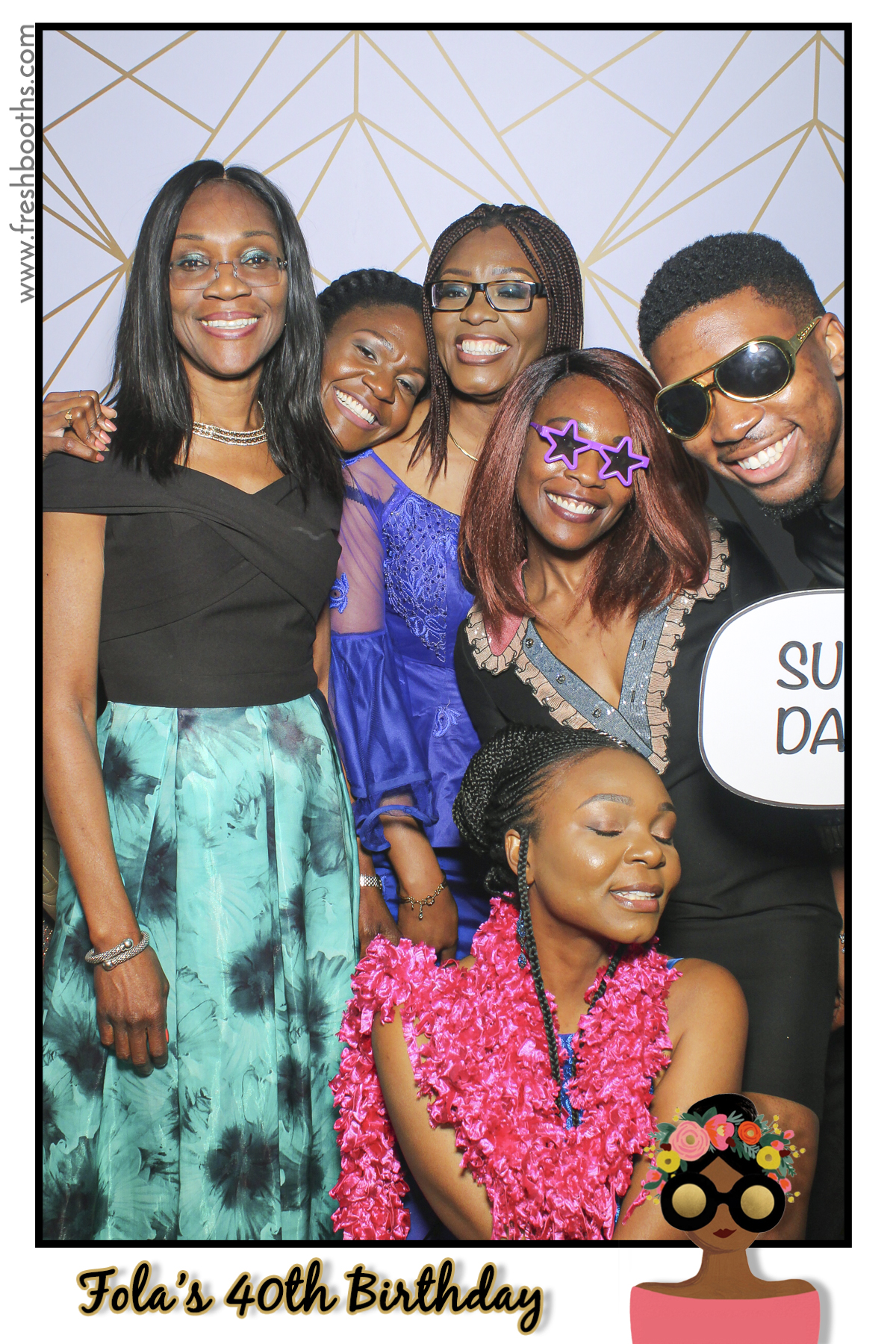 Fola's 40th Birthday Party - Selfie Mirror | View more photos from the event at gallery.freshbooths.com/u/FreshBooths/Folas-40th-Birthday-Party-Selfie-Mirror