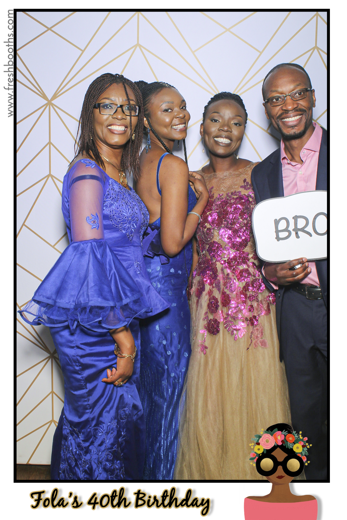Fola's 40th Birthday Party - Selfie Mirror | View more photos from the event at gallery.freshbooths.com/u/FreshBooths/Folas-40th-Birthday-Party-Selfie-Mirror