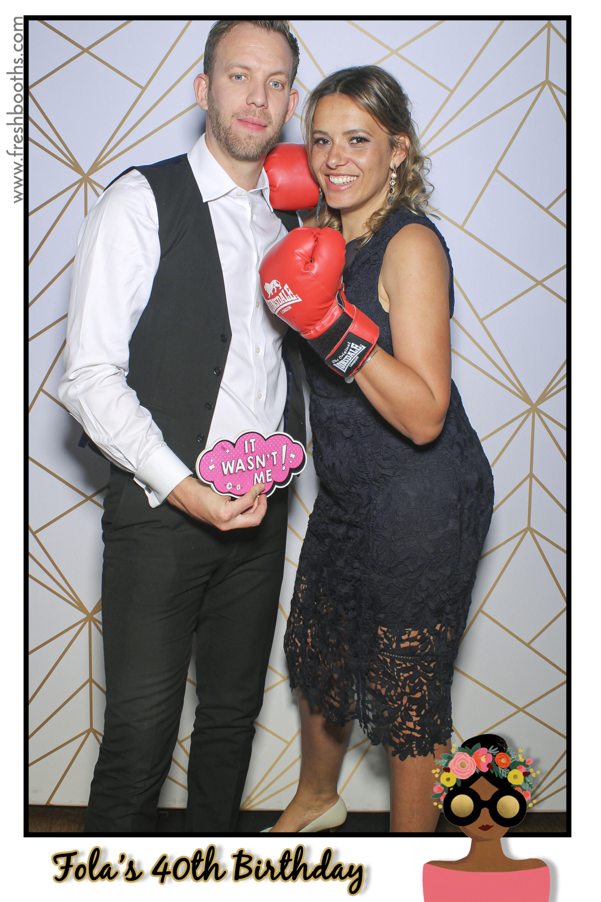 Fola's 40th Birthday Party - Selfie Mirror | View more photos from the event at gallery.freshbooths.com/u/FreshBooths/Folas-40th-Birthday-Party-Selfie-Mirror
