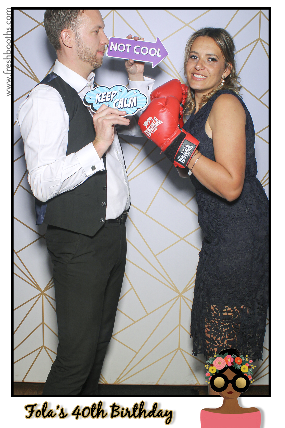 Fola's 40th Birthday Party - Selfie Mirror | View more photos from the event at gallery.freshbooths.com/u/FreshBooths/Folas-40th-Birthday-Party-Selfie-Mirror