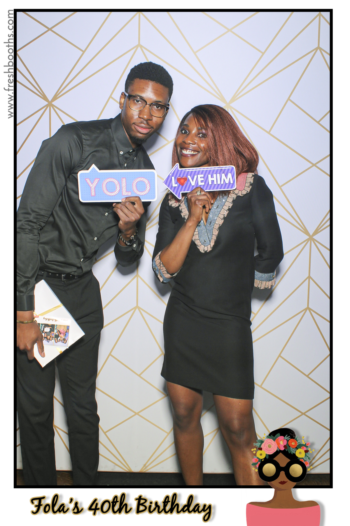 Fola's 40th Birthday Party - Selfie Mirror | View more photos from the event at gallery.freshbooths.com/u/FreshBooths/Folas-40th-Birthday-Party-Selfie-Mirror