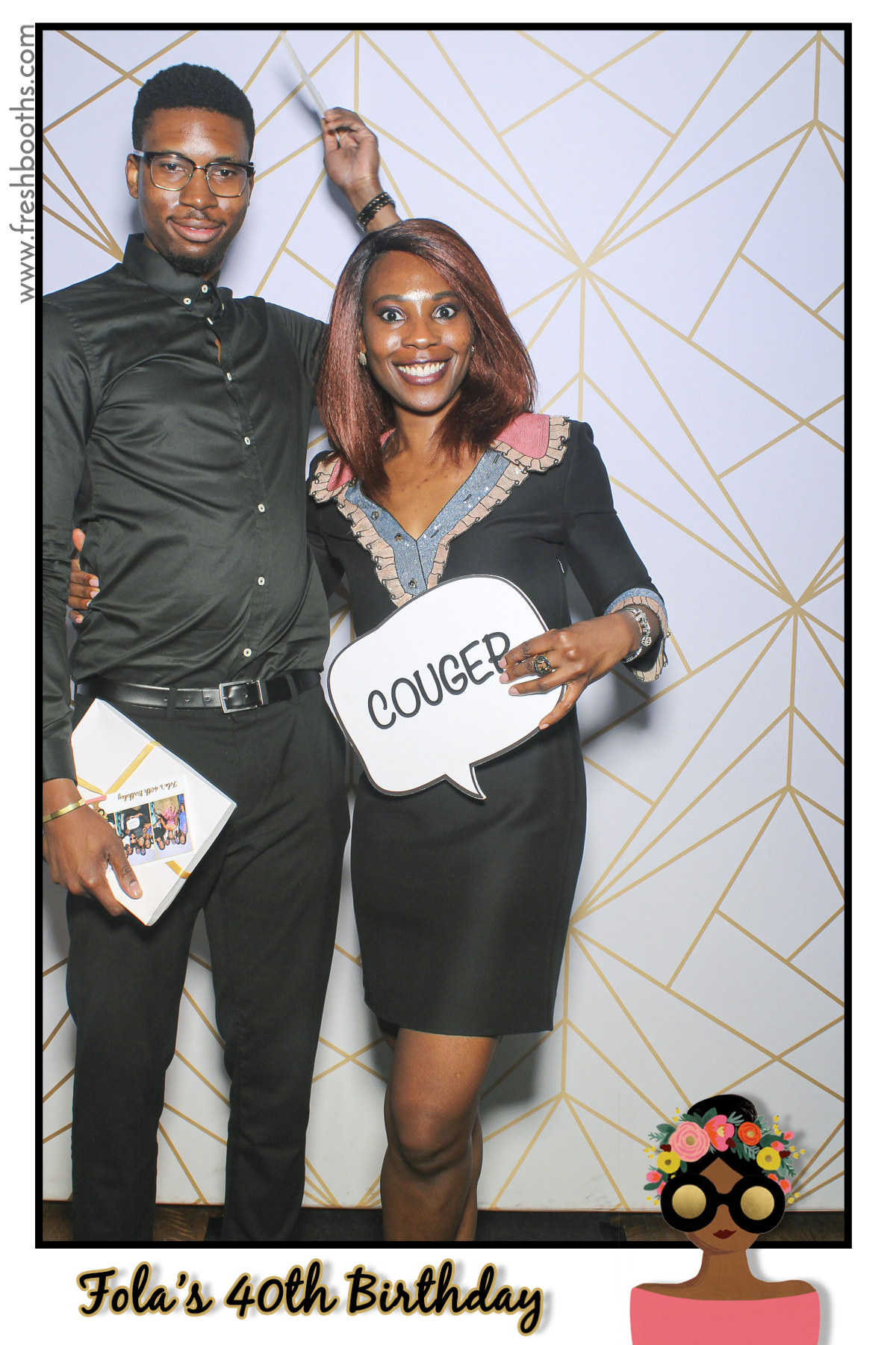 Fola's 40th Birthday Party - Selfie Mirror | View more photos from the event at gallery.freshbooths.com/u/FreshBooths/Folas-40th-Birthday-Party-Selfie-Mirror