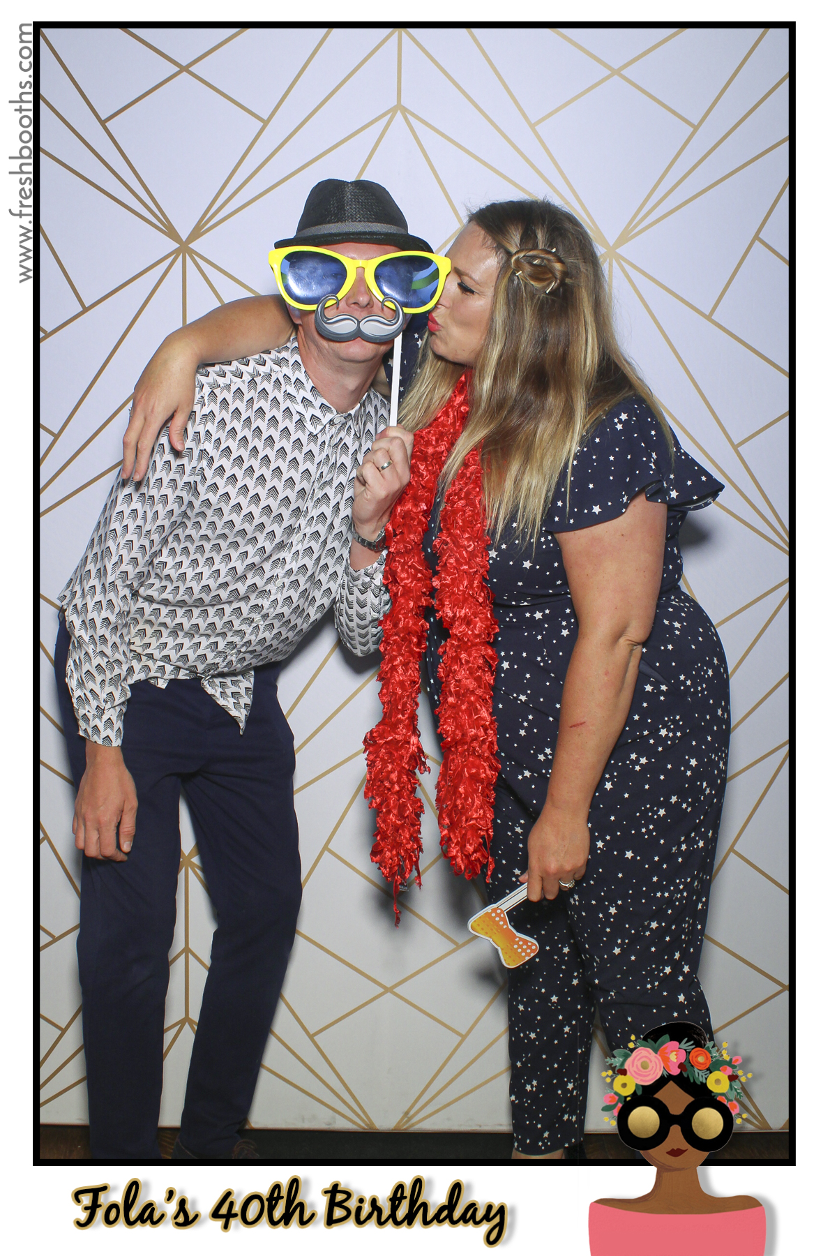 Fola's 40th Birthday Party - Selfie Mirror | View more photos from the event at gallery.freshbooths.com/u/FreshBooths/Folas-40th-Birthday-Party-Selfie-Mirror