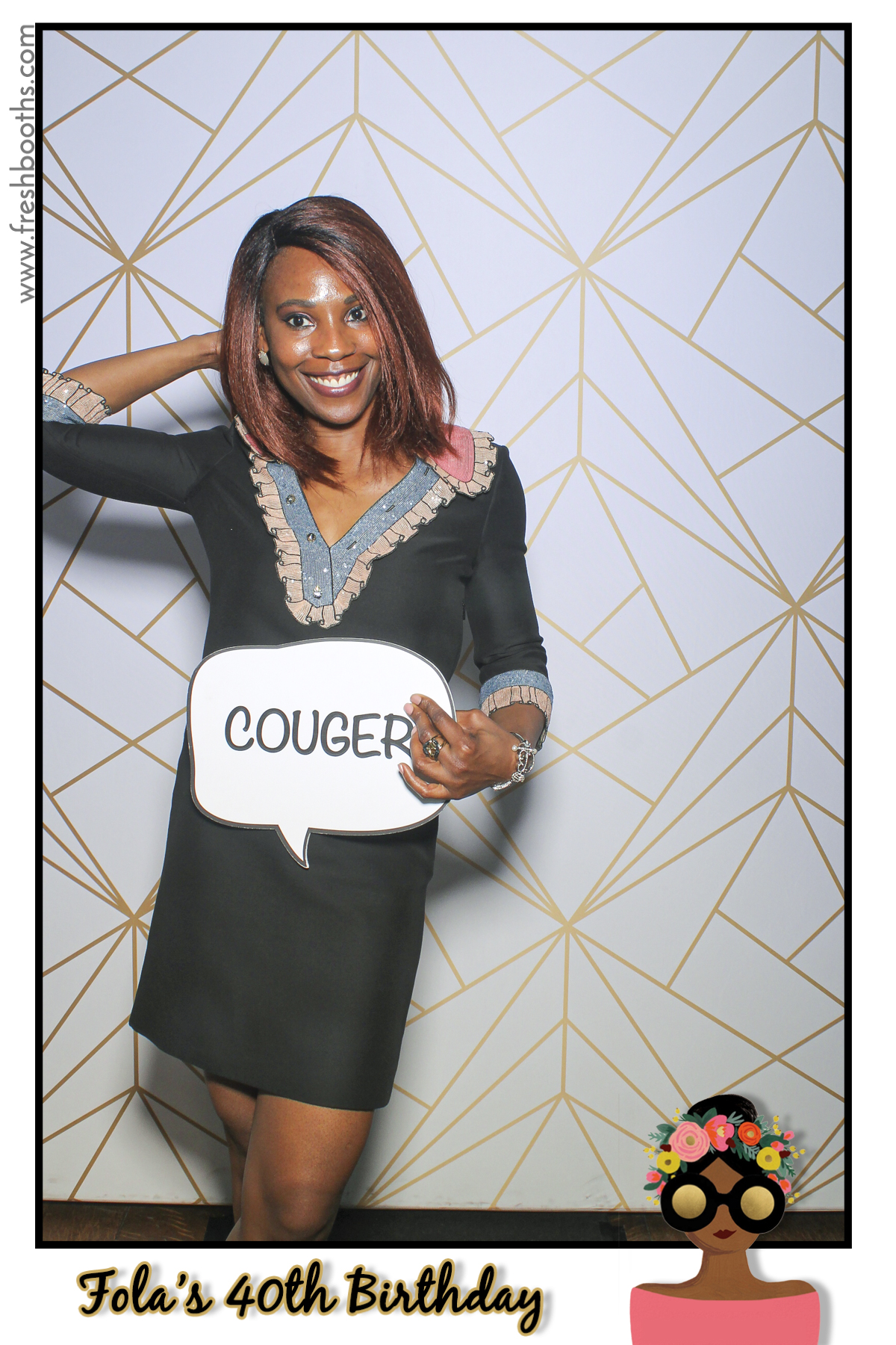 Fola's 40th Birthday Party - Selfie Mirror | View more photos from the event at gallery.freshbooths.com/u/FreshBooths/Folas-40th-Birthday-Party-Selfie-Mirror