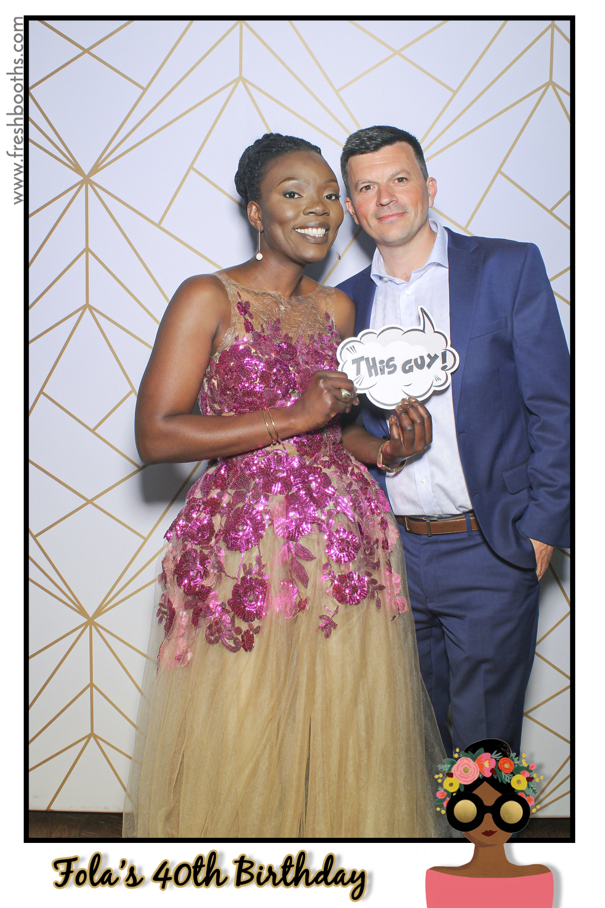 Fola's 40th Birthday Party - Selfie Mirror | View more photos from the event at gallery.freshbooths.com/u/FreshBooths/Folas-40th-Birthday-Party-Selfie-Mirror