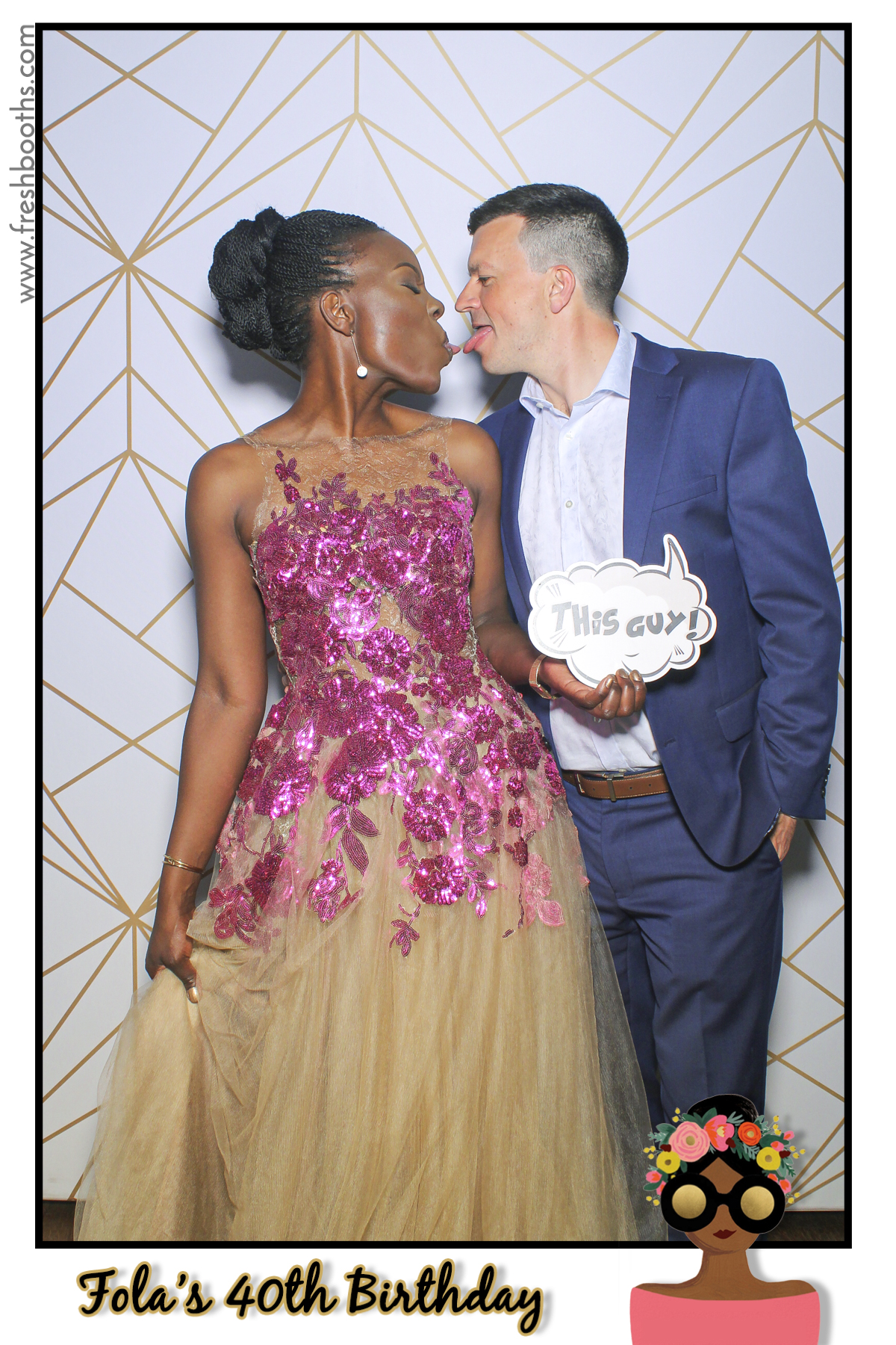 Fola's 40th Birthday Party - Selfie Mirror | View more photos from the event at gallery.freshbooths.com/u/FreshBooths/Folas-40th-Birthday-Party-Selfie-Mirror