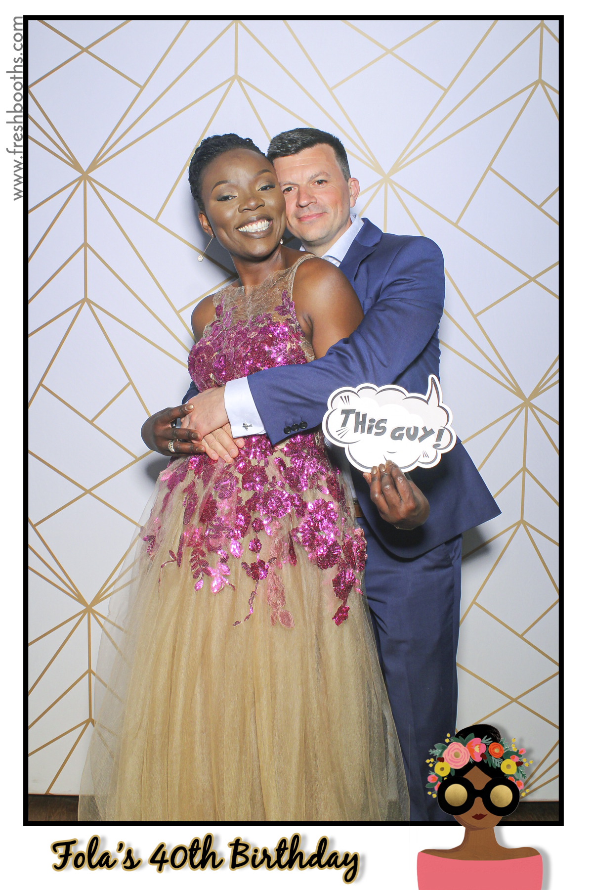 Fola's 40th Birthday Party - Selfie Mirror | View more photos from the event at gallery.freshbooths.com/u/FreshBooths/Folas-40th-Birthday-Party-Selfie-Mirror