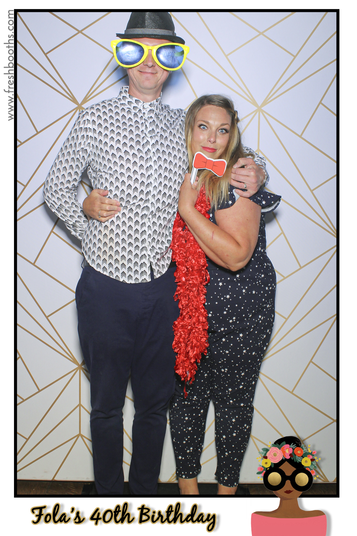 Fola's 40th Birthday Party - Selfie Mirror | View more photos from the event at gallery.freshbooths.com/u/FreshBooths/Folas-40th-Birthday-Party-Selfie-Mirror
