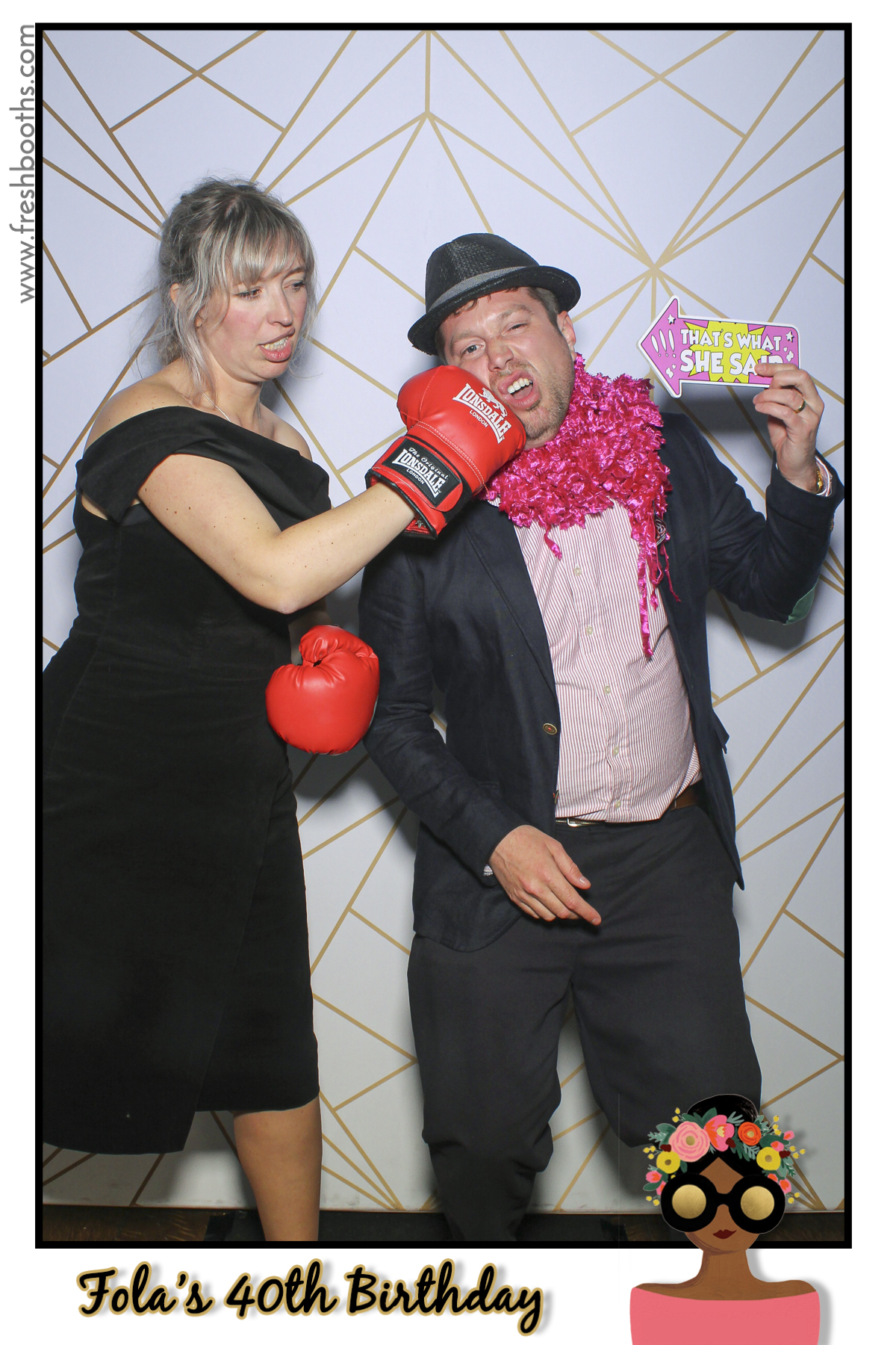 Fola's 40th Birthday Party - Selfie Mirror | View more photos from the event at gallery.freshbooths.com/u/FreshBooths/Folas-40th-Birthday-Party-Selfie-Mirror