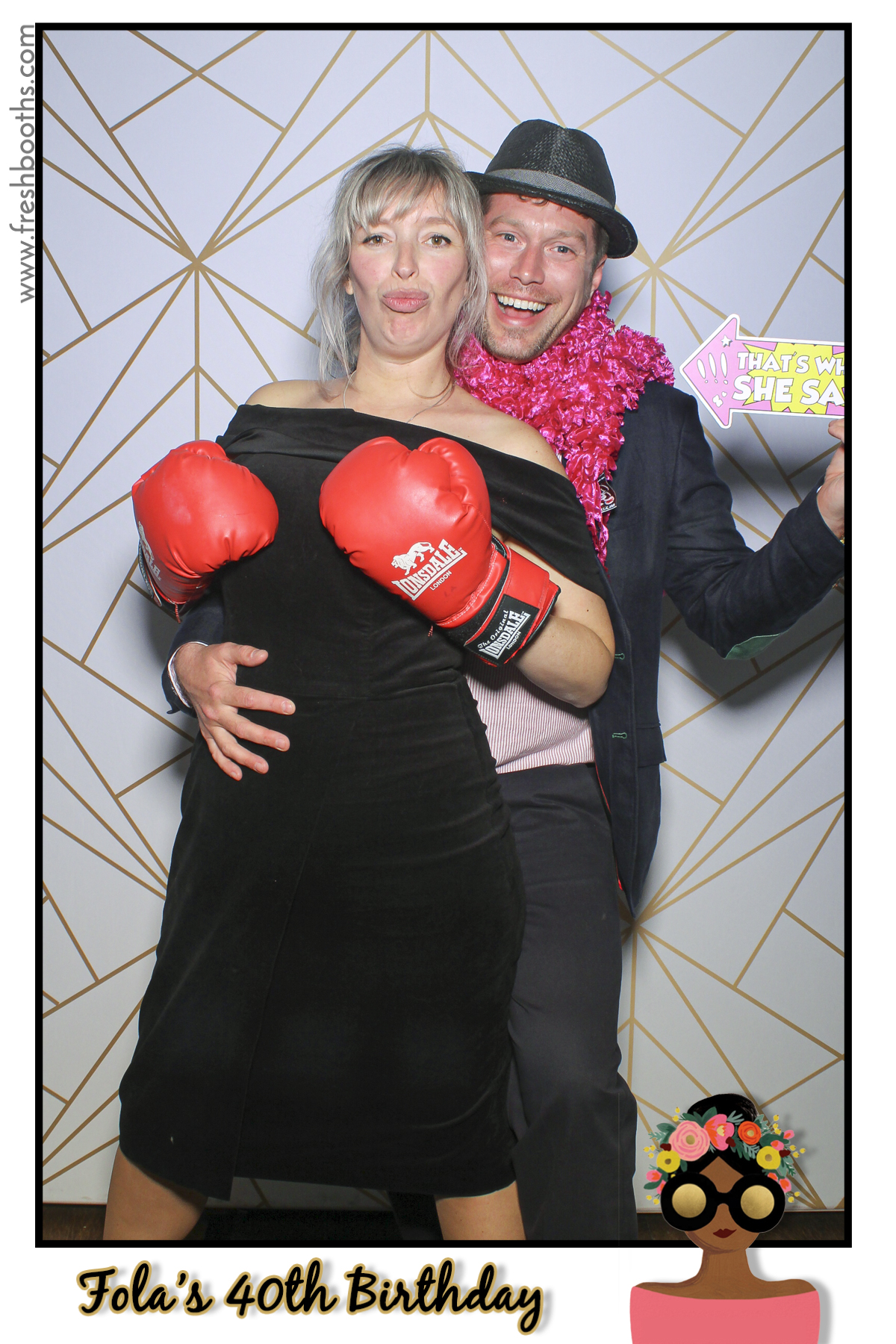 Fola's 40th Birthday Party - Selfie Mirror | View more photos from the event at gallery.freshbooths.com/u/FreshBooths/Folas-40th-Birthday-Party-Selfie-Mirror