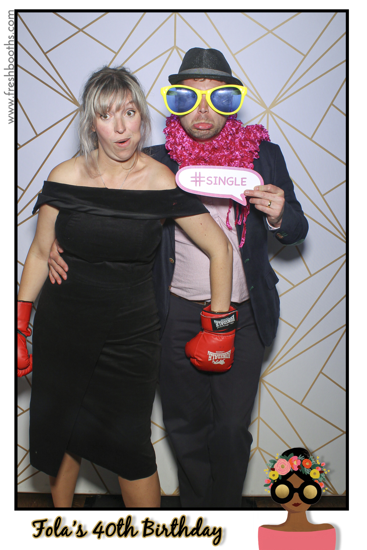 Fola's 40th Birthday Party - Selfie Mirror | View more photos from the event at gallery.freshbooths.com/u/FreshBooths/Folas-40th-Birthday-Party-Selfie-Mirror