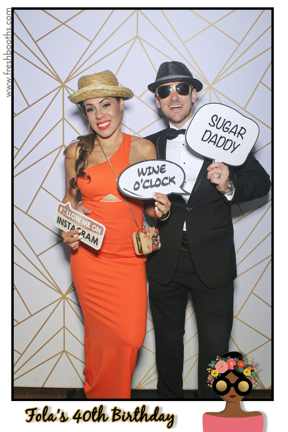 Fola's 40th Birthday Party - Selfie Mirror | View more photos from the event at gallery.freshbooths.com/u/FreshBooths/Folas-40th-Birthday-Party-Selfie-Mirror