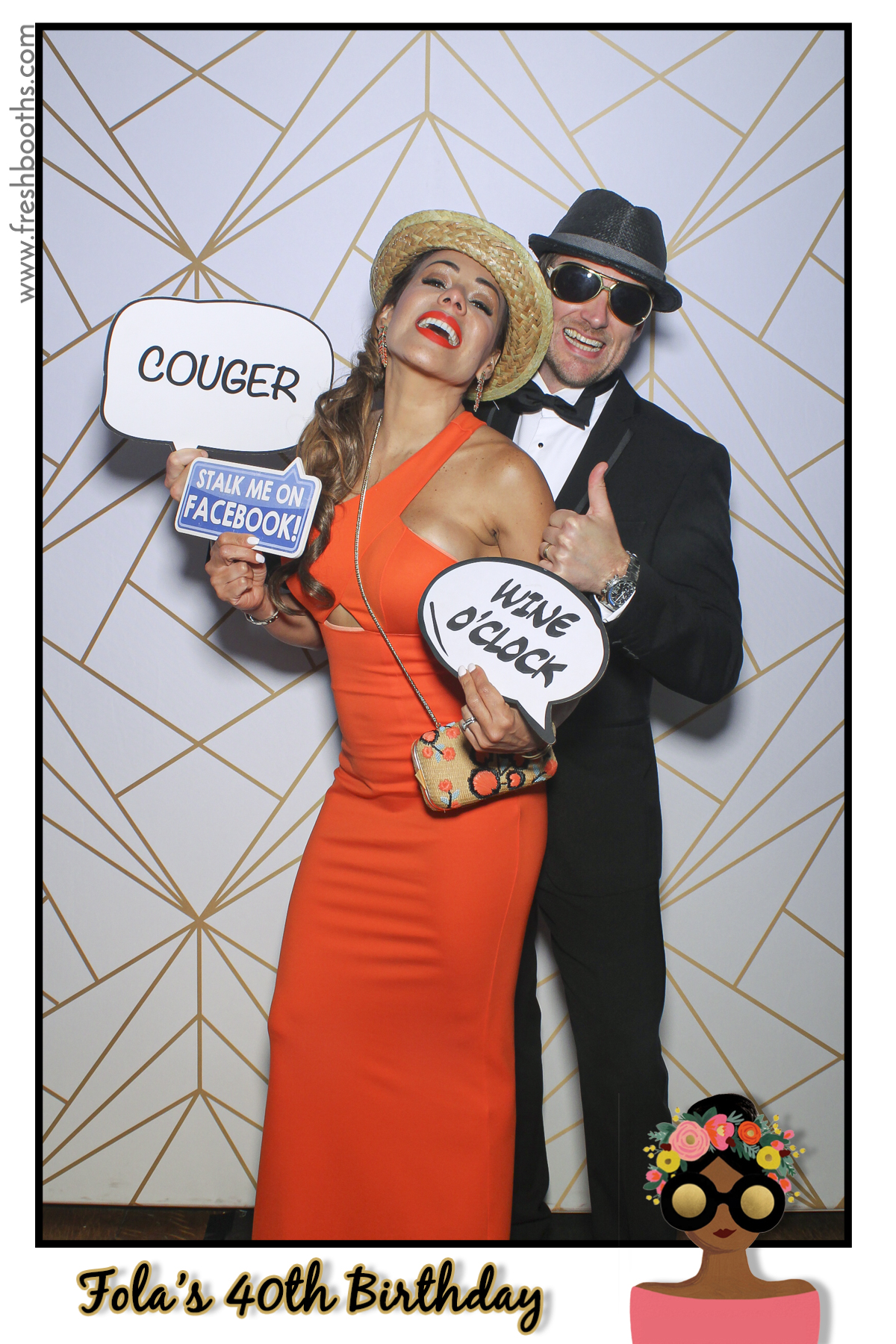Fola's 40th Birthday Party - Selfie Mirror | View more photos from the event at gallery.freshbooths.com/u/FreshBooths/Folas-40th-Birthday-Party-Selfie-Mirror