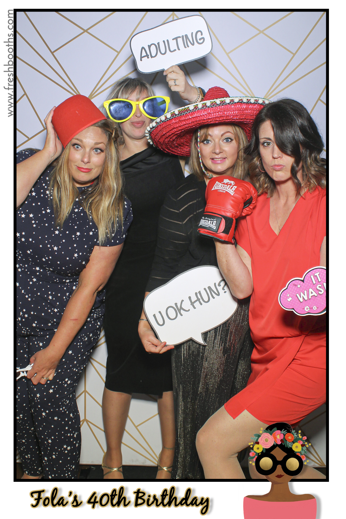 Fola's 40th Birthday Party - Selfie Mirror | View more photos from the event at gallery.freshbooths.com/u/FreshBooths/Folas-40th-Birthday-Party-Selfie-Mirror