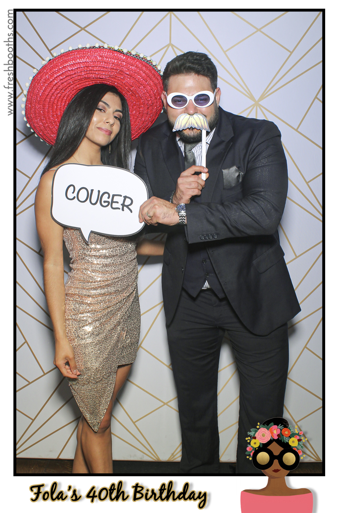Fola's 40th Birthday Party - Selfie Mirror | View more photos from the event at gallery.freshbooths.com/u/FreshBooths/Folas-40th-Birthday-Party-Selfie-Mirror