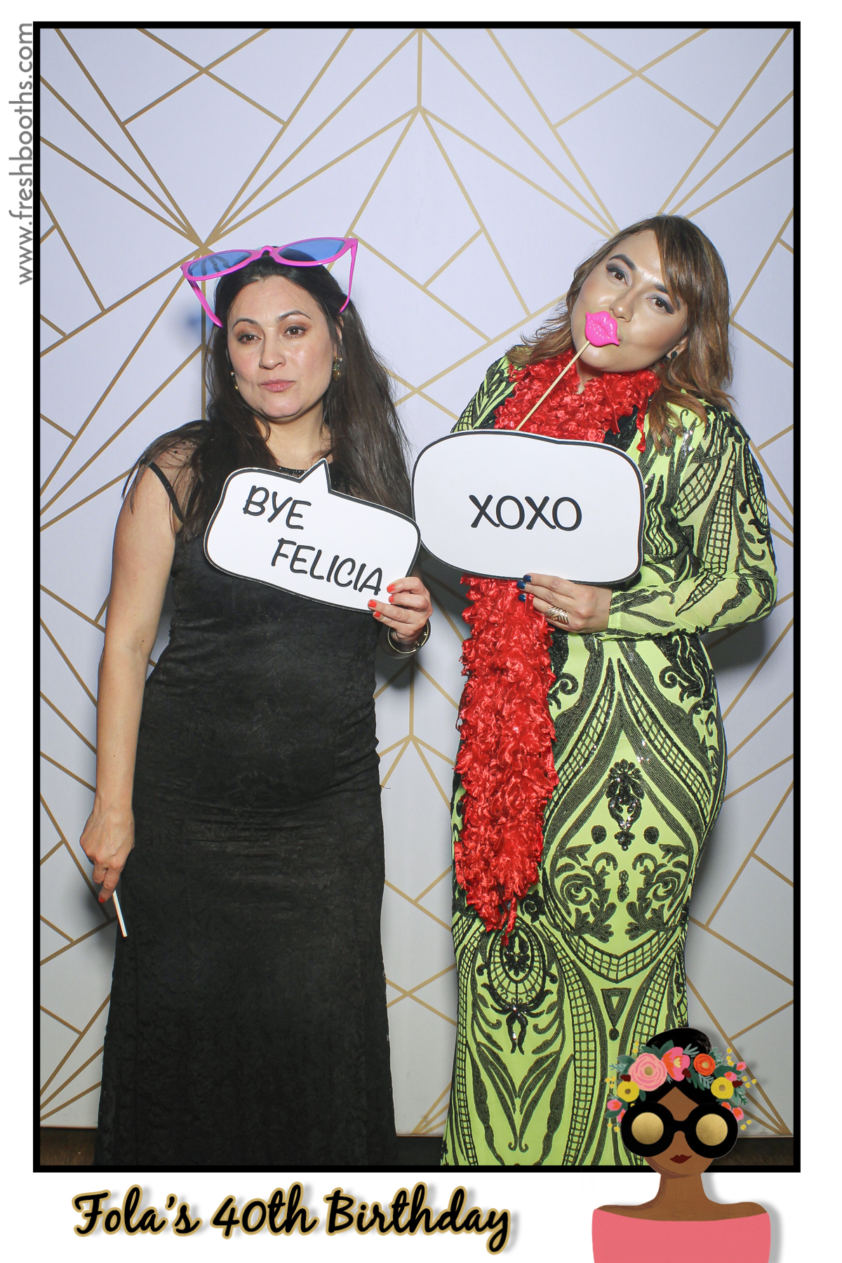 Fola's 40th Birthday Party - Selfie Mirror | View more photos from the event at gallery.freshbooths.com/u/FreshBooths/Folas-40th-Birthday-Party-Selfie-Mirror